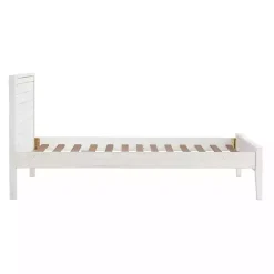 Kirklands Home Beds & Headboards|Rustic White Pine Panel Twin Bed Frame