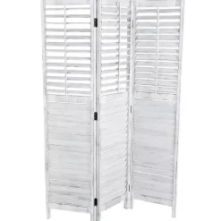 Clearance Rustic Shutter Trifold Room Divider Decorative Accents