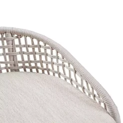 Kirklands Home Bar Stools & Counter Height Stools|Rustic Woven Rope Back Counter Stool White