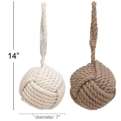 Sale Rustic Woven Rope 2-pc. Door Stopper Set Decorative Accents