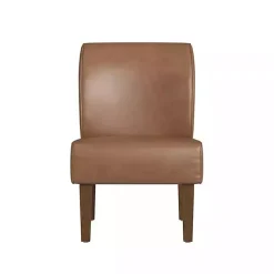 Kirklands Home Accent Chairs|Saddle Faux Leather Accent Chair Brown