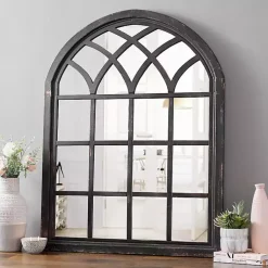 Kirklands Home Decorative Mirrors|Sadie Arch Wall Mirror Black