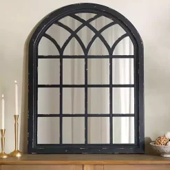 Kirklands Home Decorative Mirrors|Sadie Arch Wall Mirror Black