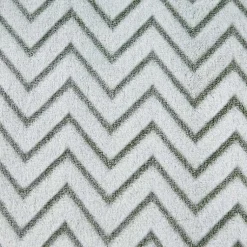 Sage Chevron Plush Throw Blankets & Throws