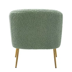 Kirklands Home Accent Chairs|Sage Contemporary Barrel Accent Chair Green