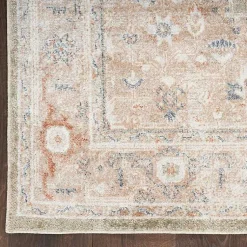 Kirklands Home Area Rugs|Sage Distressed Medallion Washable Area Rug, 5x7