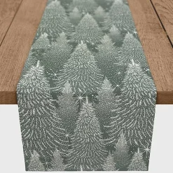 Kirklands Home Table Linens|Sage Forest Winter Twill Table Runner, 90 in.