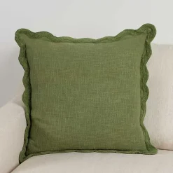 Sale Sage Juna Scalloped Pillow, 22 in. Pillows