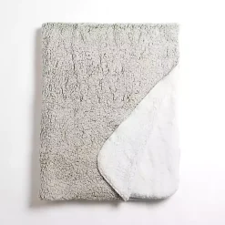 Outlet Sage Reversible Sherpa Throw Blankets & Throws