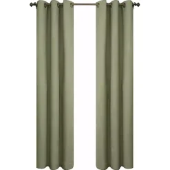 Kirklands Home Curtains & Drapes|Sage Room Darkening Curtain Panel Set, 63 in. Green