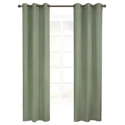 Kirklands Home Curtains & Drapes|Sage Room Darkening Curtain Panel Set, 63 in. Green