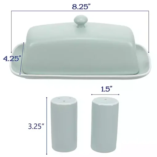 Kirklands Home Kitchen Accessories|Sage Stoneware 7-pc. Kitchen Accessories Set Green