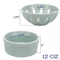 Kirklands Home Kitchen Accessories|Sage Stoneware 7-pc. Kitchen Accessories Set Green