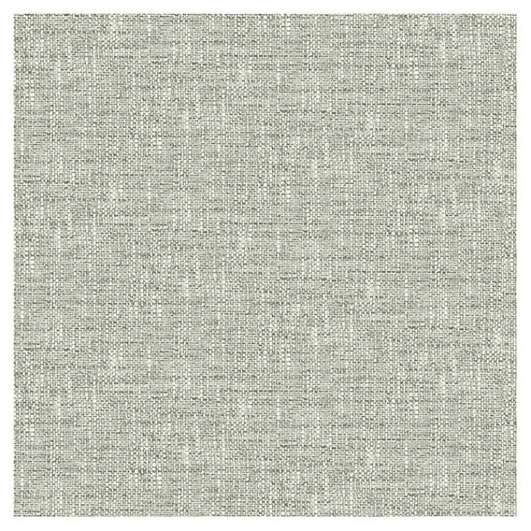 Kirklands Home Wall Murals & Wallpaper|Sage Textured Poplin Peel & Stick Wallpaper Green