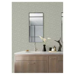 Kirklands Home Wall Murals & Wallpaper|Sage Textured Poplin Peel & Stick Wallpaper Green