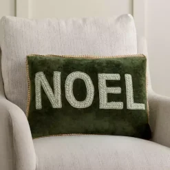 Best Sage Velvet Noel Pillow Pillows