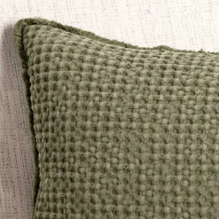 Online Sage Waffle Texture Lumbar Pillow Pillows