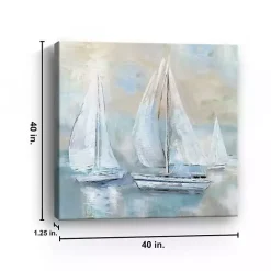 Kirklands Home Canvas Art|Sail Afar Giclee Canvas Art Print Blue