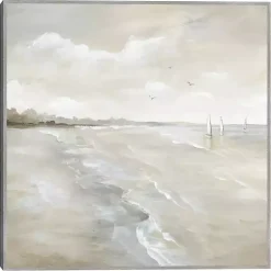 Kirklands Home Framed Art|Sail Away Framed Art Print Gray