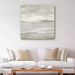 Kirklands Home Canvas Art|Sail Away II Giclee Canvas Art Print, 40x40 in. Tan