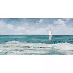 Kirklands Home Canvas Art|Sailing Day Canvas Art Print Blue