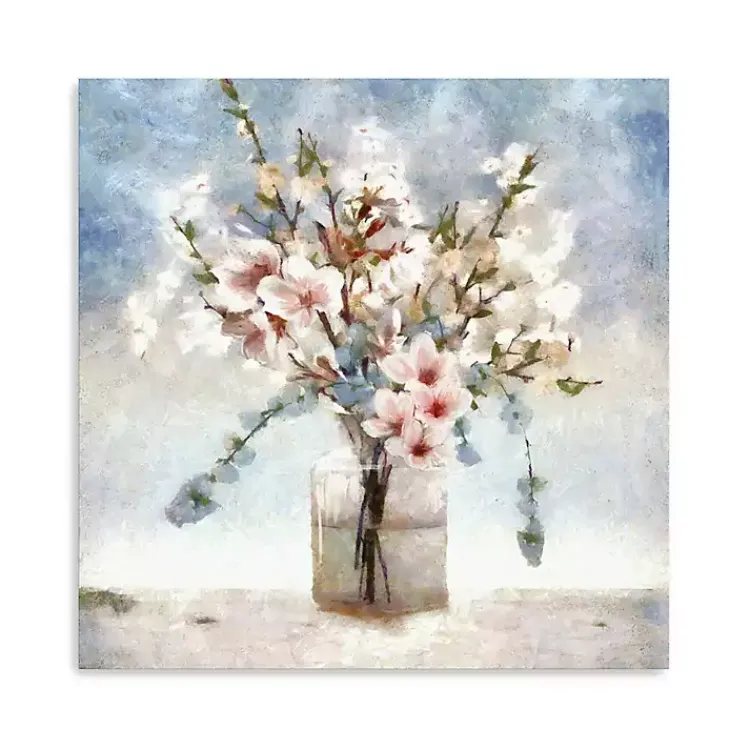 Kirklands Home Canvas Art|Sakura Jar Canvas Art Print, 30x30 in.