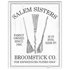Outlet Salem Sisters Broomstick Co. Halloween Wall Art Halloween
