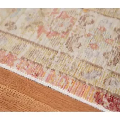 Kirklands Home Area Rugs|Salmon Vintage Border Area Rug, 5x7 Pink