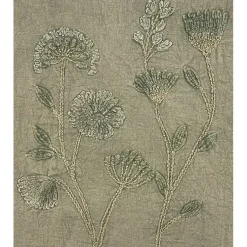 Kirklands Home Table Linens|Sand Beige Floral Embroidered Table Runner Tan