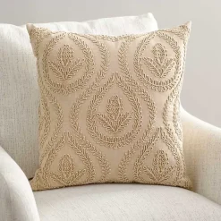 Sale Sand Corded Medallion Pillow Pillows