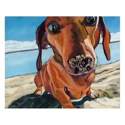 Kirklands Home Canvas Art|Sand Dog Giclee Canvas Art Print