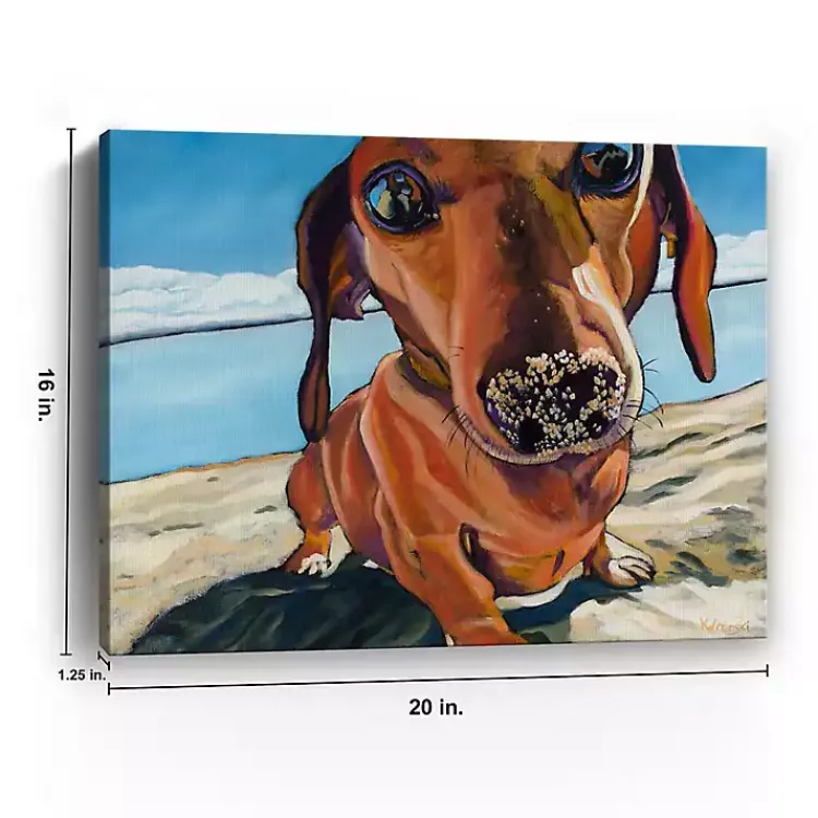 Kirklands Home Canvas Art|Sand Dog Giclee Canvas Art Print