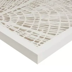 Kirklands Home Wall Plaques|Sand Dollar Rice Paper Shadowbox Wall Plaque White