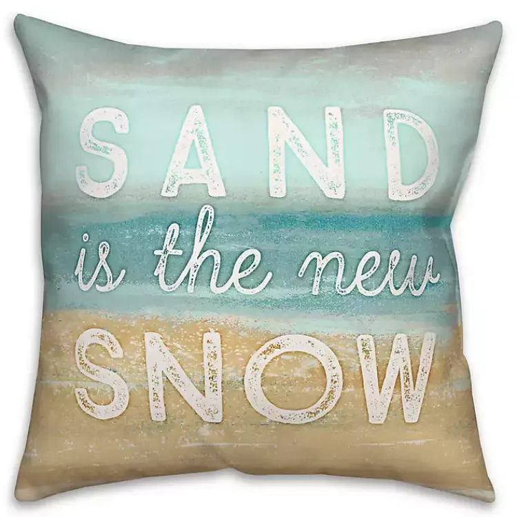 Hot Sand Is The New Snow Pillow Christmas Pillows