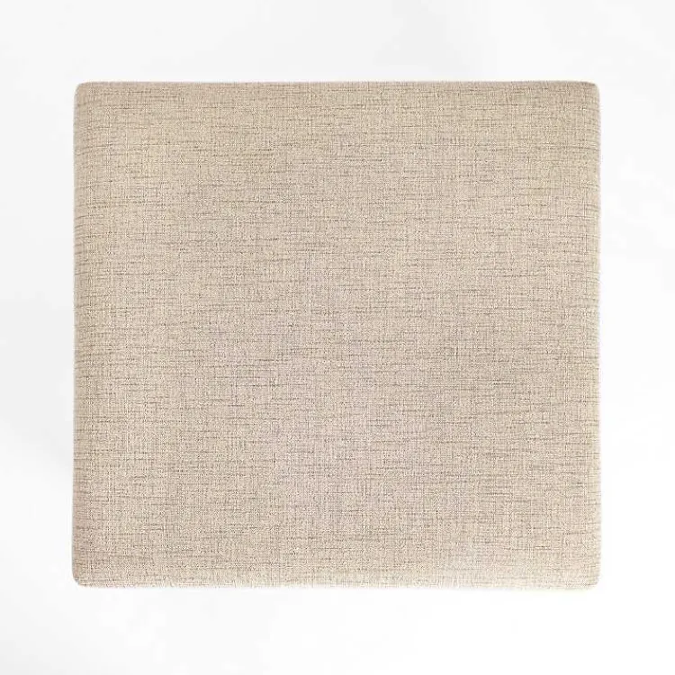 Kirklands Home Coffee Tables|Sand Upholstered Chanson Coffee Table Ottoman Tan