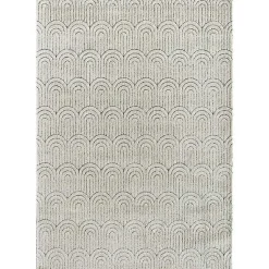 Kirklands Home Area Rugs|Sandstone Chanai Indoor Area Rug, 5x7 Ivory