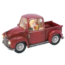 Sale Santa and Puppy Christmas Truck Snow Globe Christmas Decorations