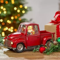 Sale Santa and Puppy Christmas Truck Snow Globe Christmas Decorations