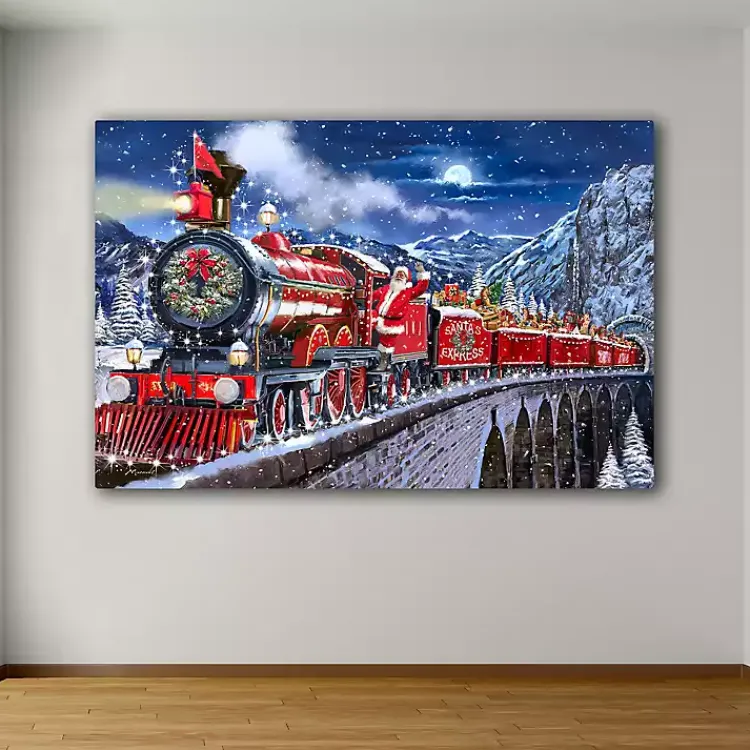 Sale Santa Express Canvas Art Print Christmas Art & Wall Decor