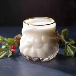 Kirklands Home Glassware & Drinkware|Santa Figural Drinking Glass Clear