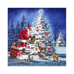 Hot Santa Giving Gifts Canvas Art Print Christmas Art & Wall Decor