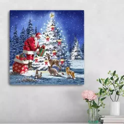 Hot Santa Giving Gifts Canvas Art Print Christmas Art & Wall Decor