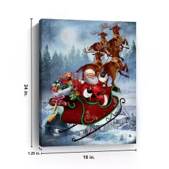 Outlet Santa's Take Off Canvas Art Print Christmas Art & Wall Decor