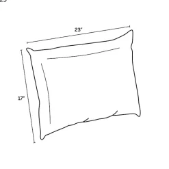 Kirklands Home Outdoor Cushions & Pillows|Sapphire Aurora Stripe Outdoor Lumbar Pillow