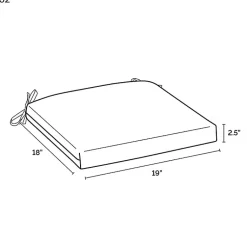 Kirklands Home Outdoor Cushions & Pillows|Sapphire Cabana Stripe Outdoor Seat Cushion Blue