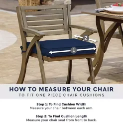 Kirklands Home Outdoor Cushions & Pillows|Sapphire Cabana Stripe Outdoor Seat Cushion Blue