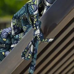 Kirklands Home Outdoor Cushions & Pillows|Sapphire Damask Outdoor Chaise Cushion