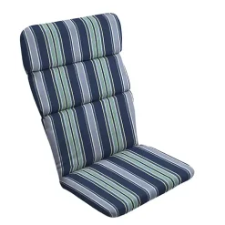 Kirklands Home Outdoor Cushions & Pillows|Sapphire Stripe Outdoor Adirondack Cushion Blue