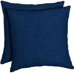 Kirklands Home Outdoor Cushions & Pillows|Sapphire Texture Outdoor Pillows, Set of 2 Blue