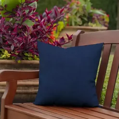 Kirklands Home Outdoor Cushions & Pillows|Sapphire Texture Outdoor Pillows, Set of 2 Blue